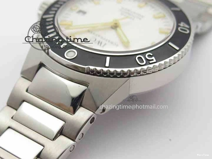 MIROTIME 0204 Aquatimer Automatic SS Noob Best Edition White Dial On SS Bracelet A Lightweight 7251